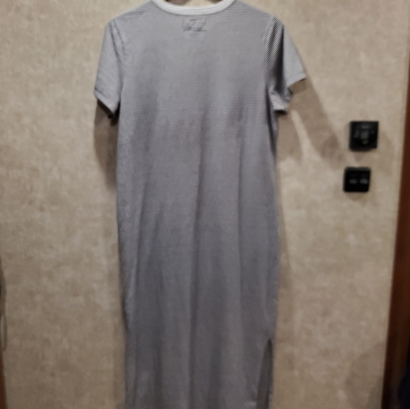 Current/Elliott the Beatnik Striped Maxi T-Shirt Dress - Picture 7 of 9